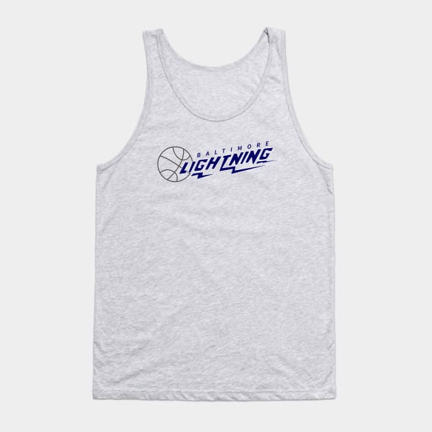 Defunct Baltimore Lightning CBA Basketball 1985 Tank Top by LocalZonly